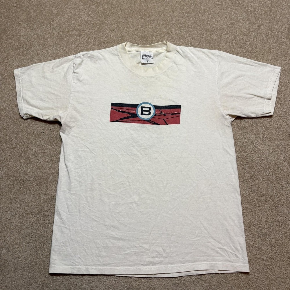 Vtg 90s BoDeans Band Shirt Mens Large White Go Slow Down 90s Alt Rock